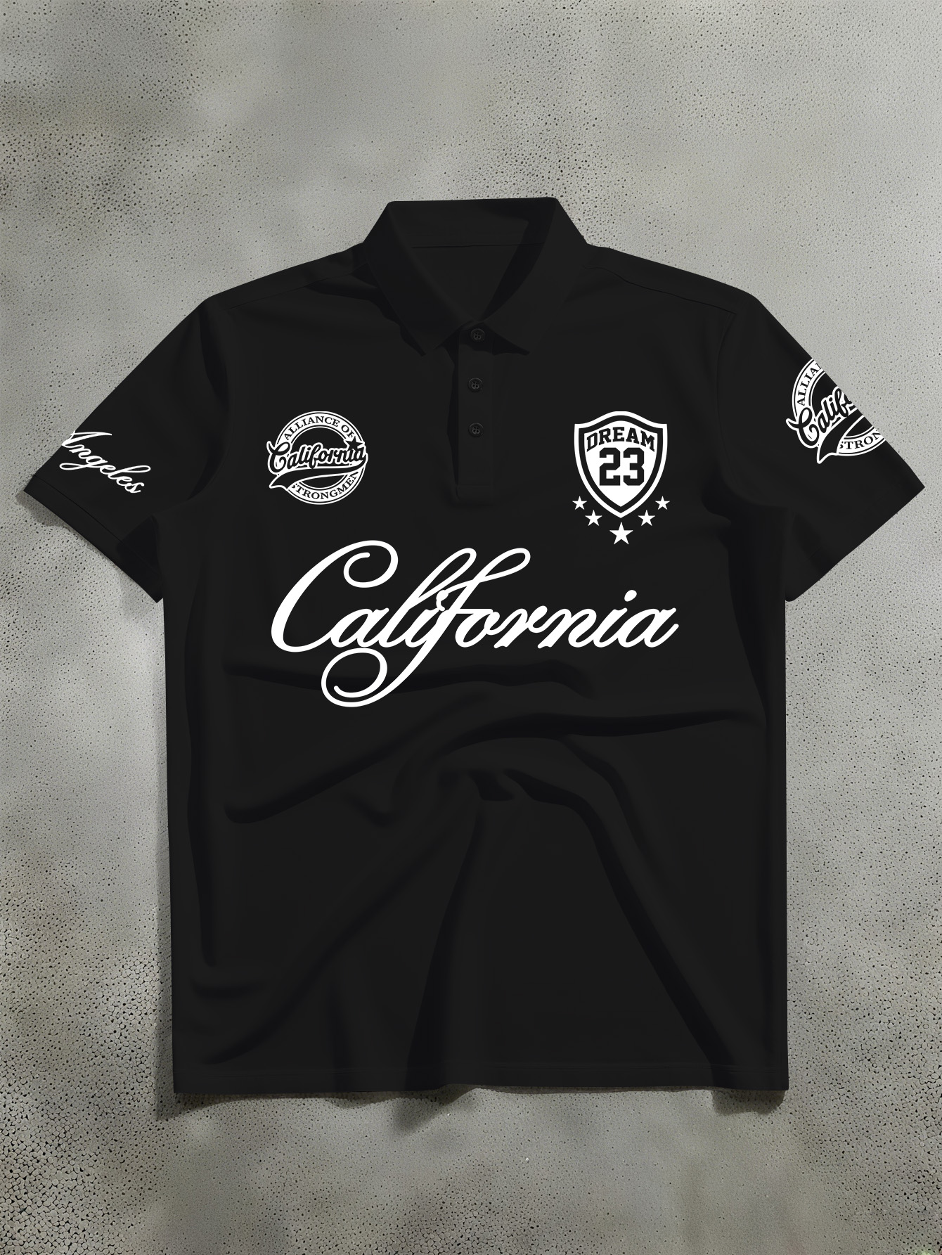 Street Fashion California - Men's Fashion Printed Polo Shirt, Street