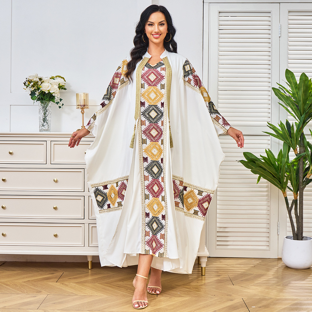 Street Fashion Dubai - Muslim Robe Dubai Clothing Embroidered Beaded