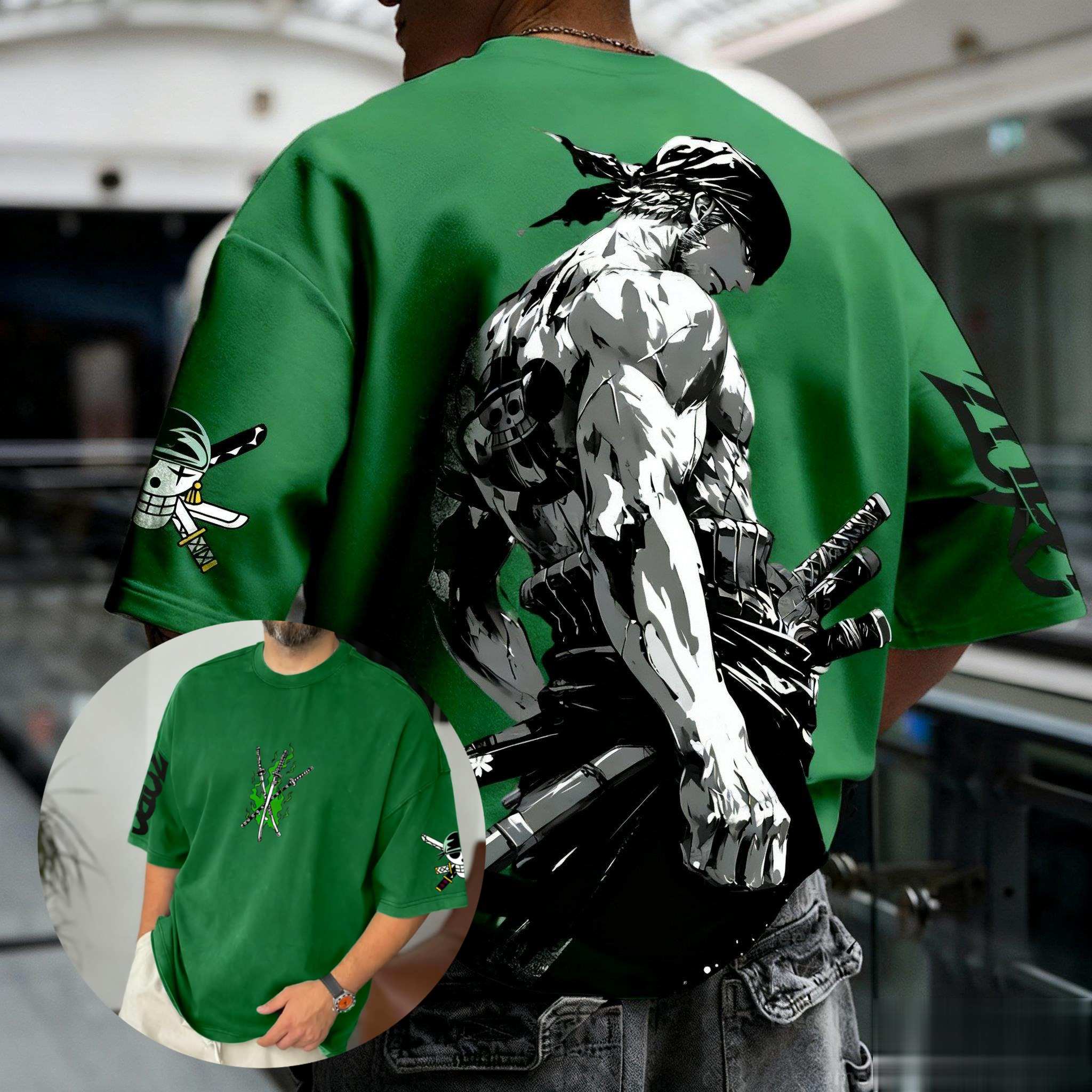 Street Fashion Hats - Summer Y2k Anime One Piece Zoro