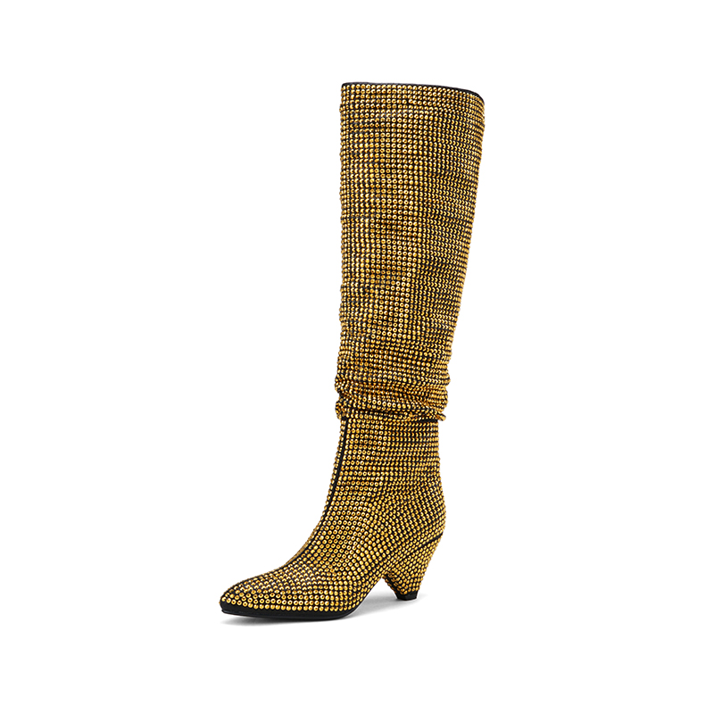 Fashion Spike Heels Crystal Lo - Street Fashion Winter avaliação e preço