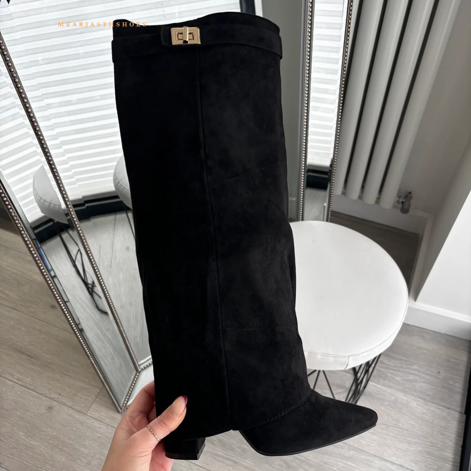 Women's Chunky Heel Knee High  - Street Fashion Winter avaliação e preço
