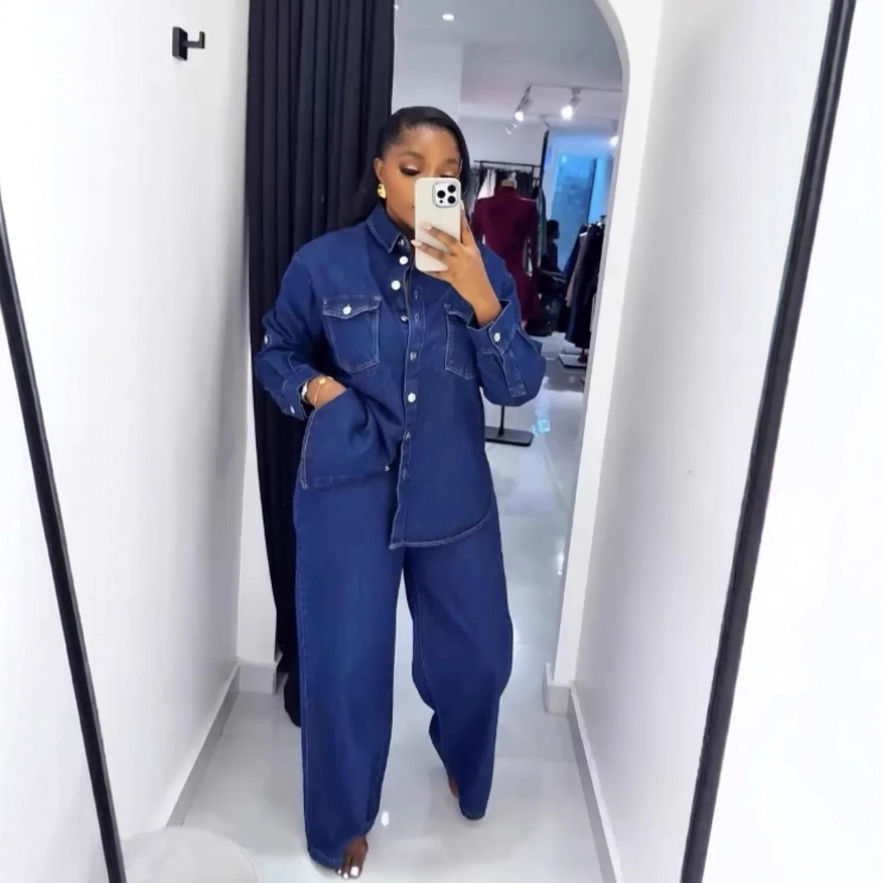 Jeans 2 Piece Sets Women Denim - Street Fashion Jeans Women avaliação e preço