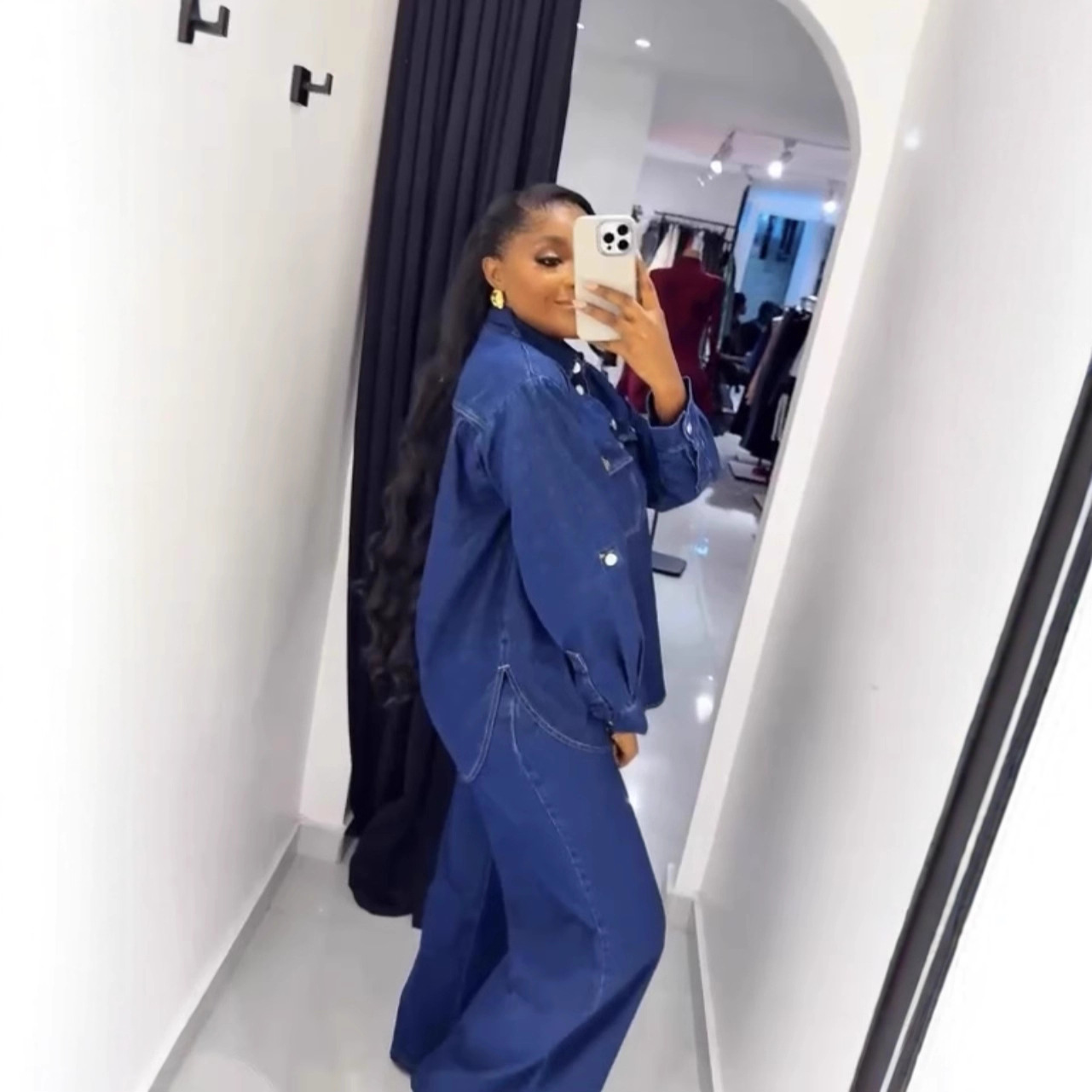 Jeans 2 Piece Sets Women Denim - Street Fashion Jeans Women avaliação e preço