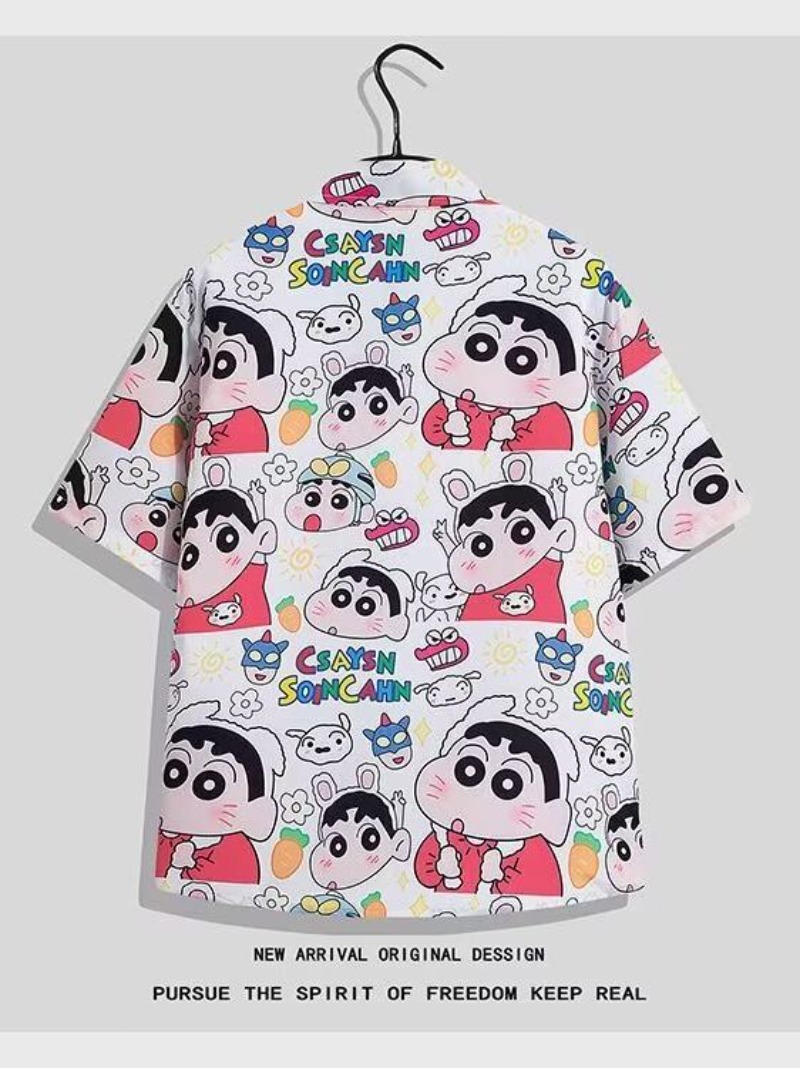 Super Cute Crayon Shin Chan Ca - Street Fashion Couple avaliação e preço