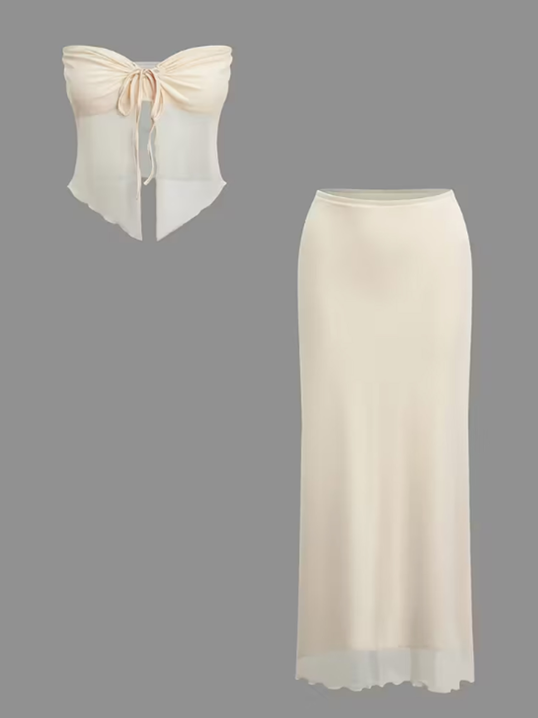 Women's Elegant Ruched Double  - Mesh Top Layering avaliação e preço