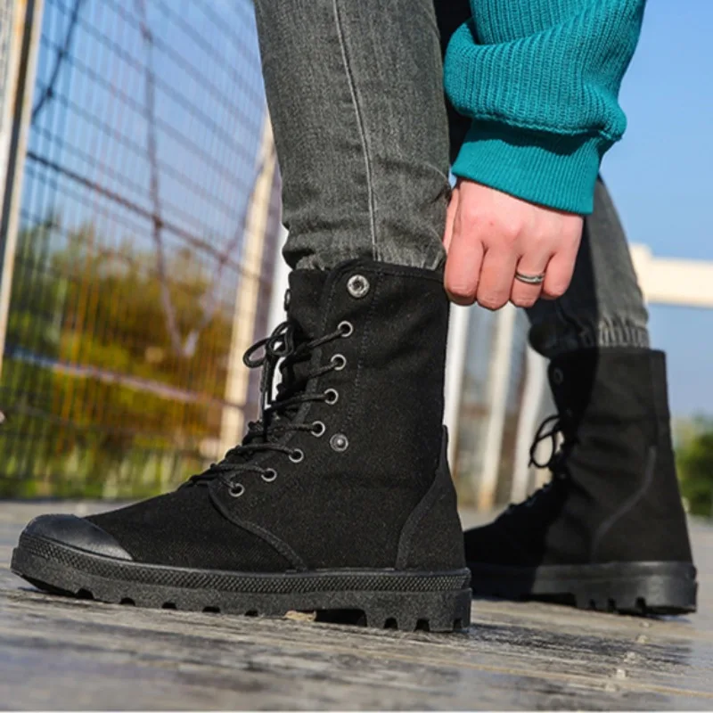 Men's High Top Canvas Boots 20 - Mesh Top Layering avaliação e preço
