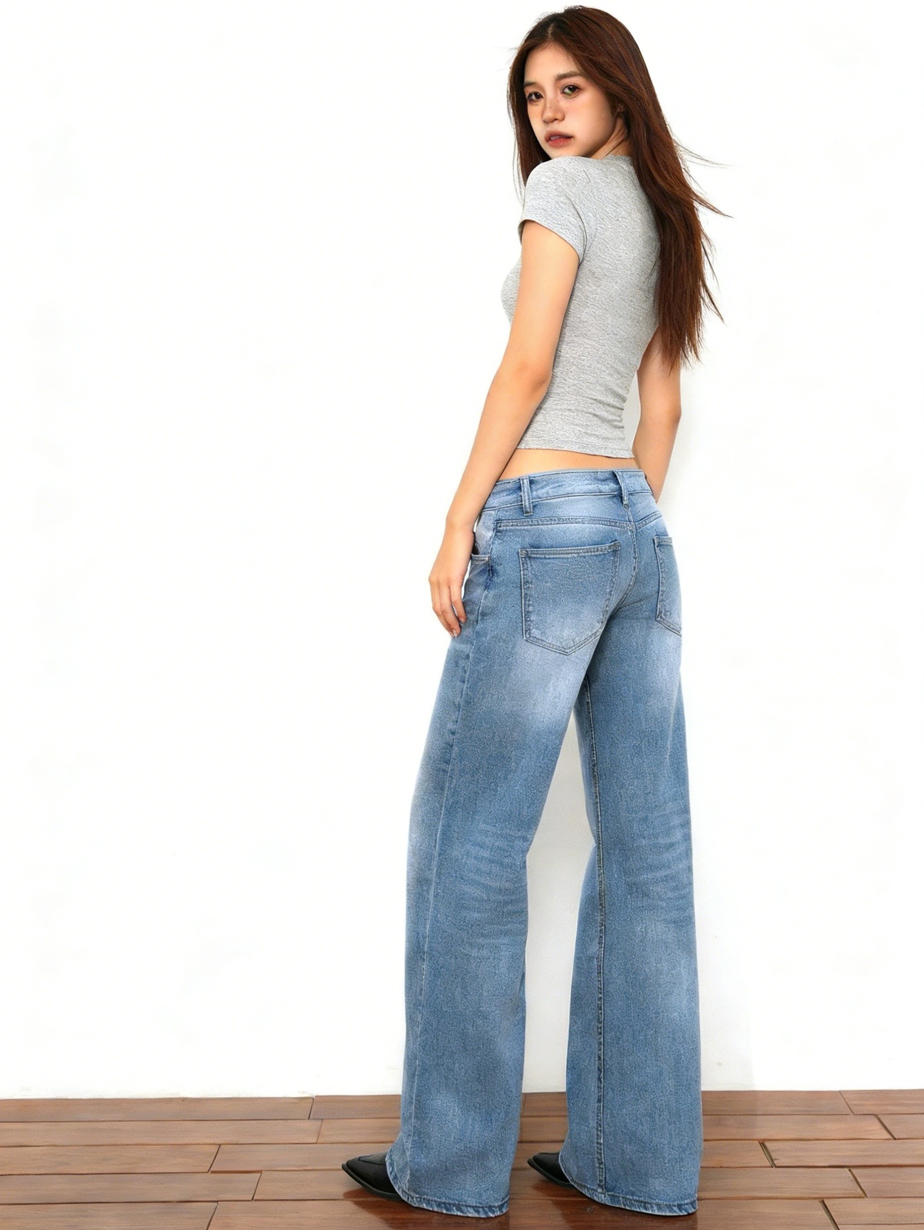 Blue jeans pant for man Y2K dr - Street Fashion Jeans Women avaliação e preço