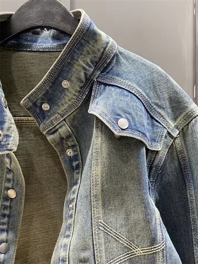 Vintage Short Denim Jacket Wom - Street Fashion Jeans Women avaliação e preço