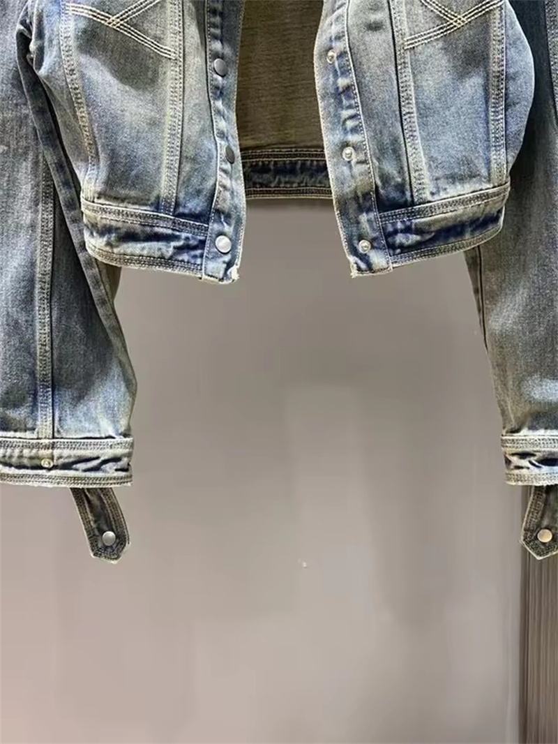 Vintage Short Denim Jacket Wom - Street Fashion Jeans Women avaliação e preço