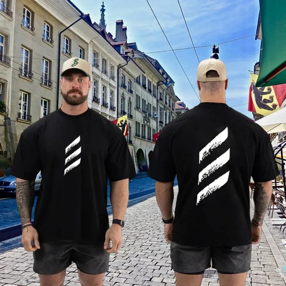 Gym Sports Muscle Men's Cotton - Street Fashion For Short Guys avaliação e preço