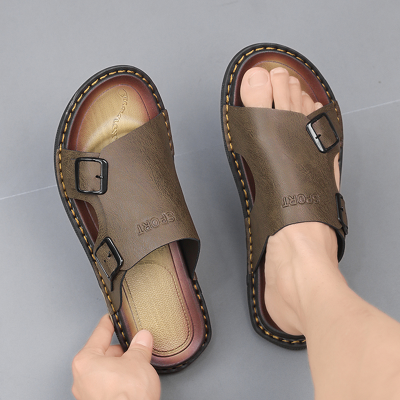 Large Sandals 2025 Summer New  - Street Fashion Men 2025 avaliação e preço