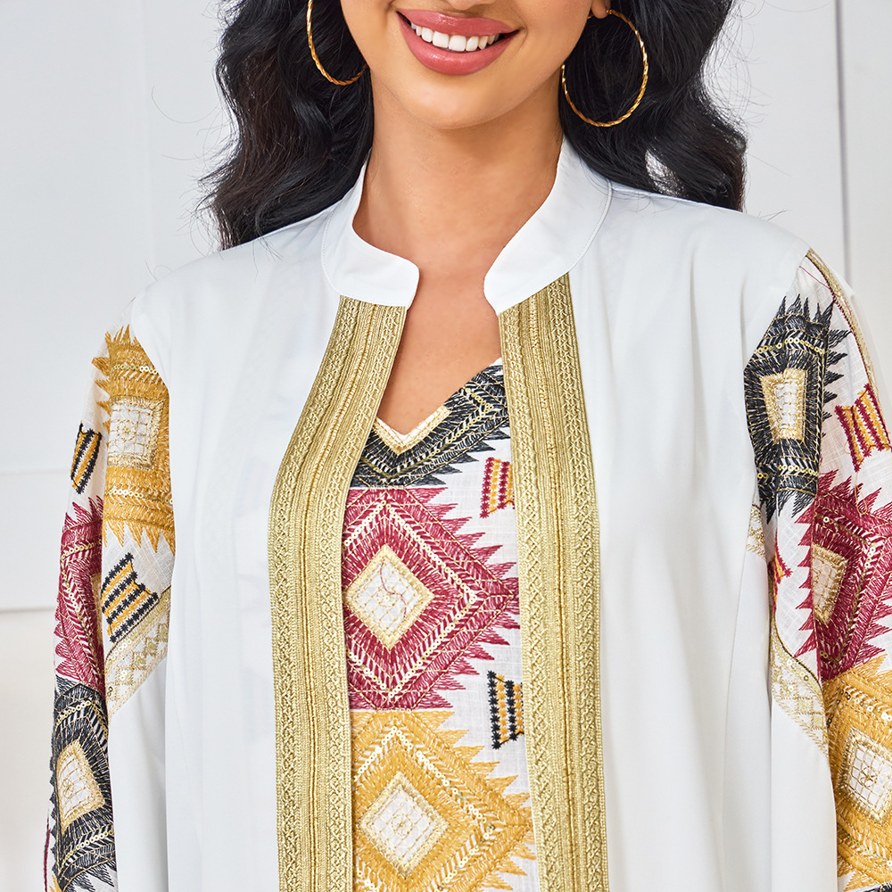 Muslim Robe Dubai Clothing Emb - Street Fashion Dubai avaliação e preço