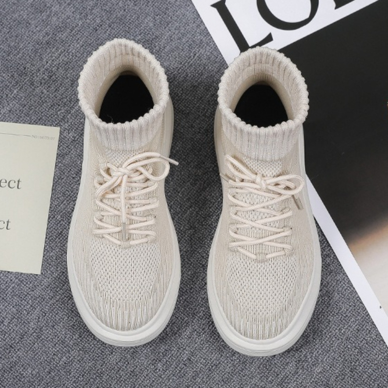Knitted Mesh Socks Shoes Women - Mesh Top Layering avaliação e preço
