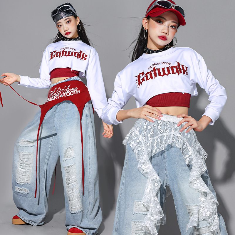 Hip Hop Jazz Street Dance Perf - Street Fashion Kpop avaliação e preço