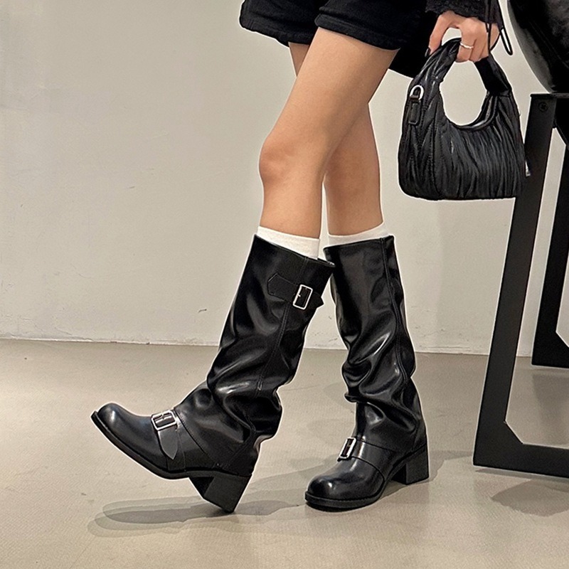 2025new Woman Boots Knee High  - Street Fashion Trends 2025 avaliação e preço