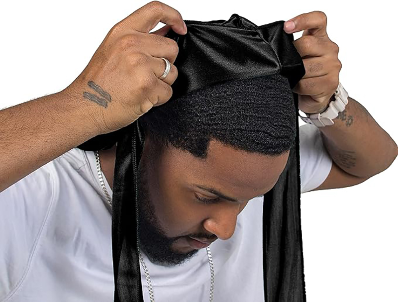 3PCS/LOT Long Durag Silk Satin - Street Fashion Hats avaliação e preço