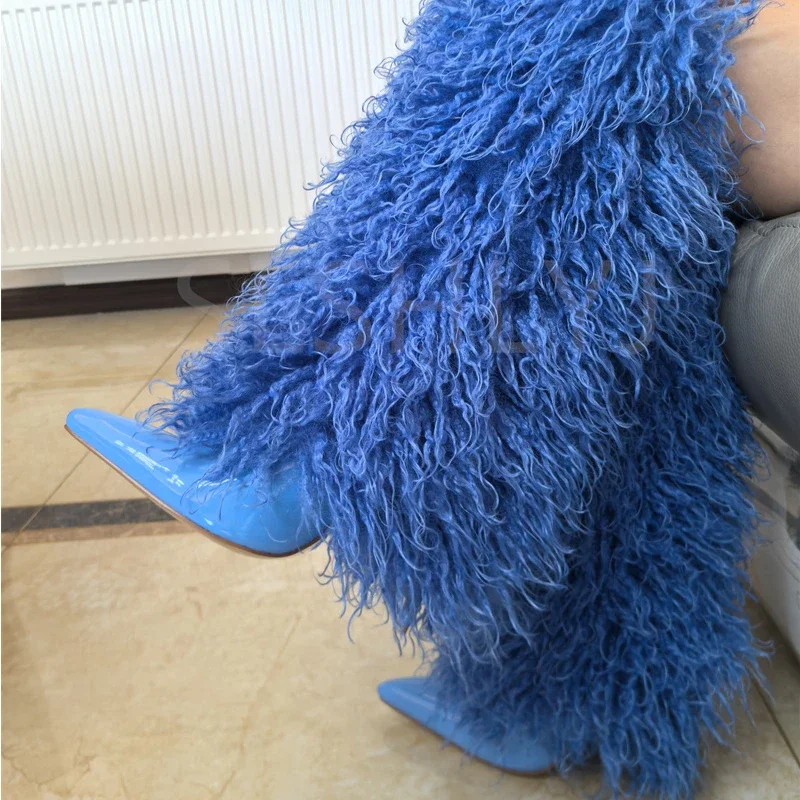 2024 Imitation Wool Knee High  - Street Fashion Magazines avaliação e preço