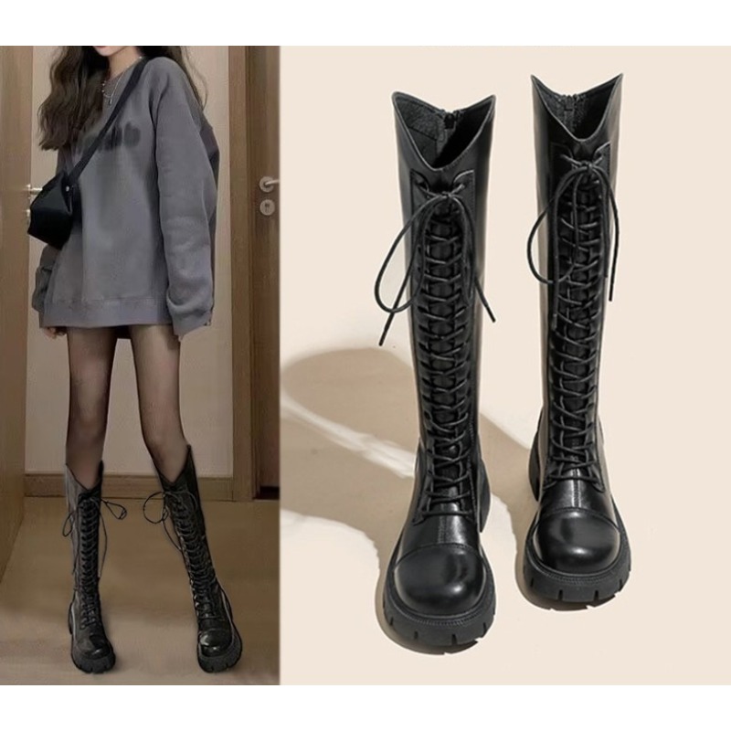 Winter Platform Cross Lace Up  - Street Fashion Winter avaliação e preço