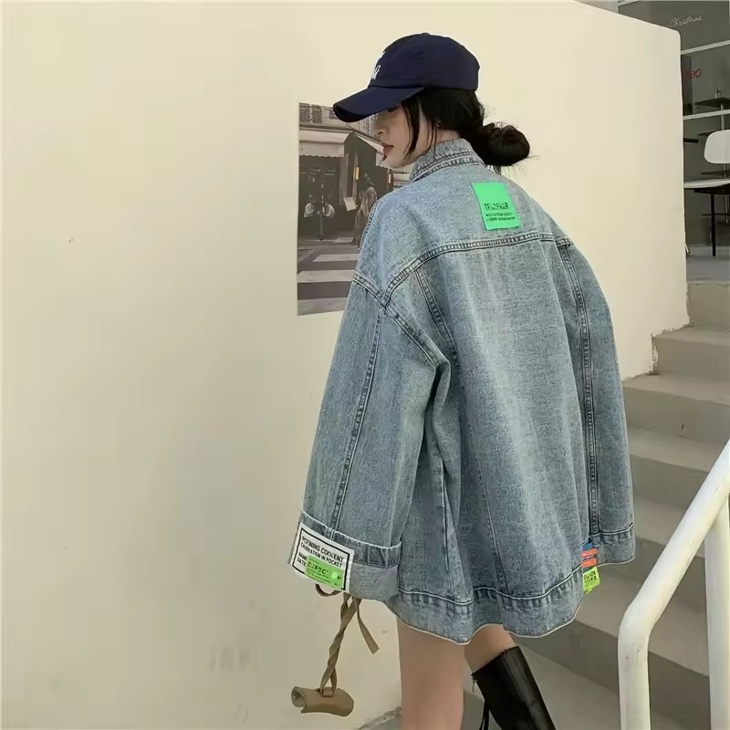2025 New Fashion Denim Jacket  - Street Fashion Jeans Women avaliação e preço