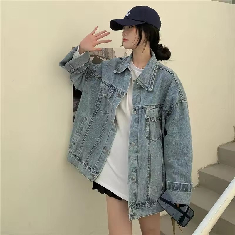 2025 New Fashion Denim Jacket  - Street Fashion Jeans Women avaliação e preço