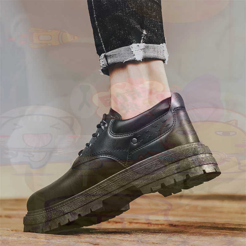 Dark Natural Leather Fashion T - Street Fashion For Short Guys avaliação e preço