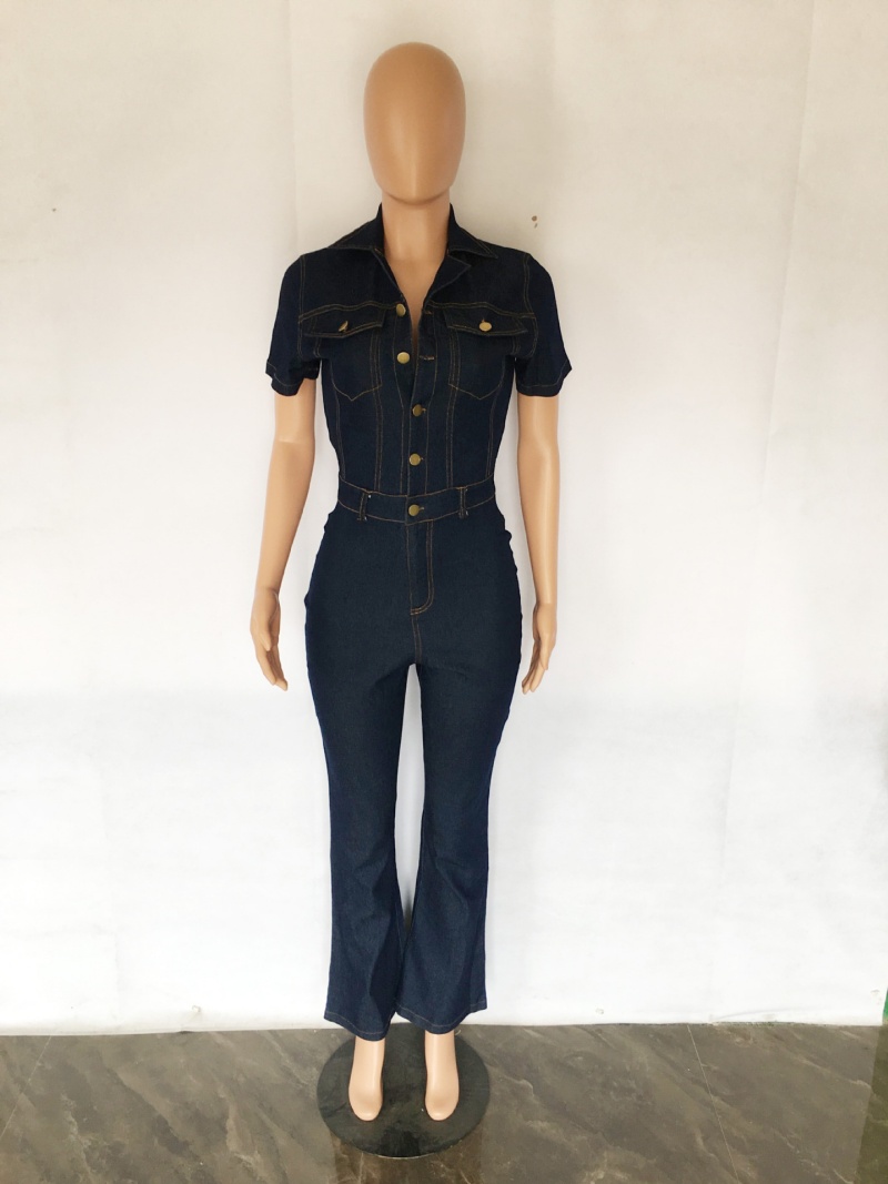 Streetwear Denim Jumpsuit Autu - Street Fashion Jeans Women avaliação e preço