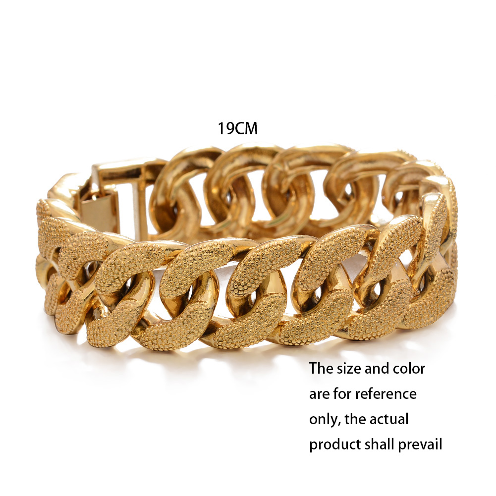 18k Dubai Gold Color  Bracelet - Street Fashion Dubai avaliação e preço