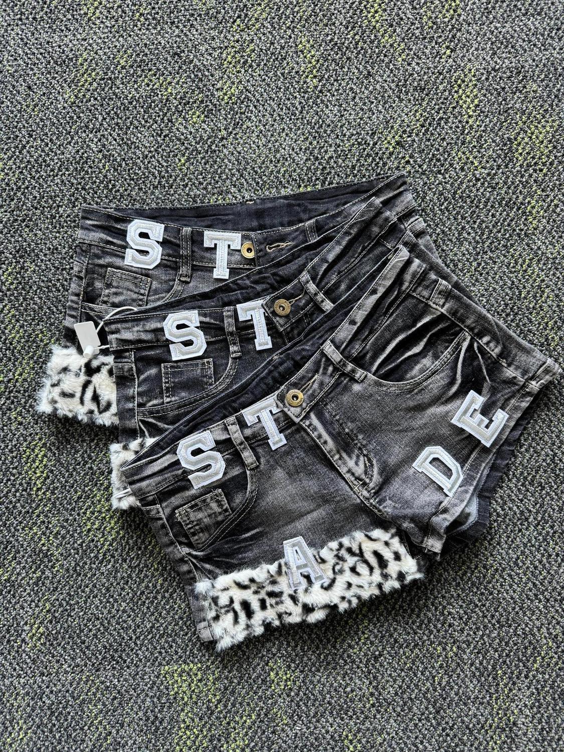 Y2k Embroidered Patch Denim Sh - Street Fashion Jeans Women avaliação e preço