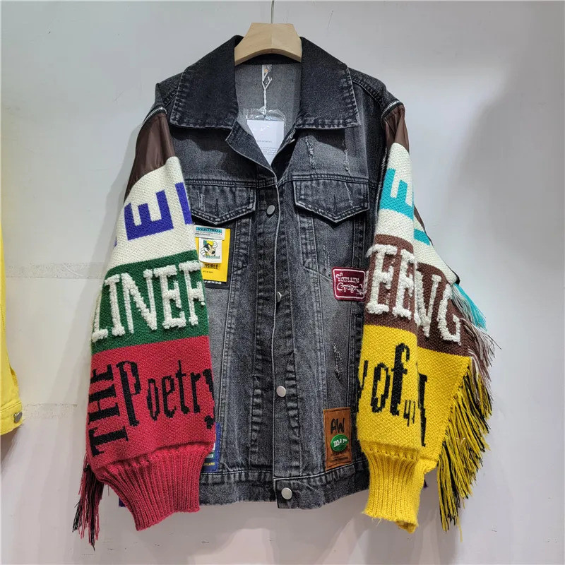 Women Denim Jacket  Autumn Fas - Street Fashion Jeans Women avaliação e preço
