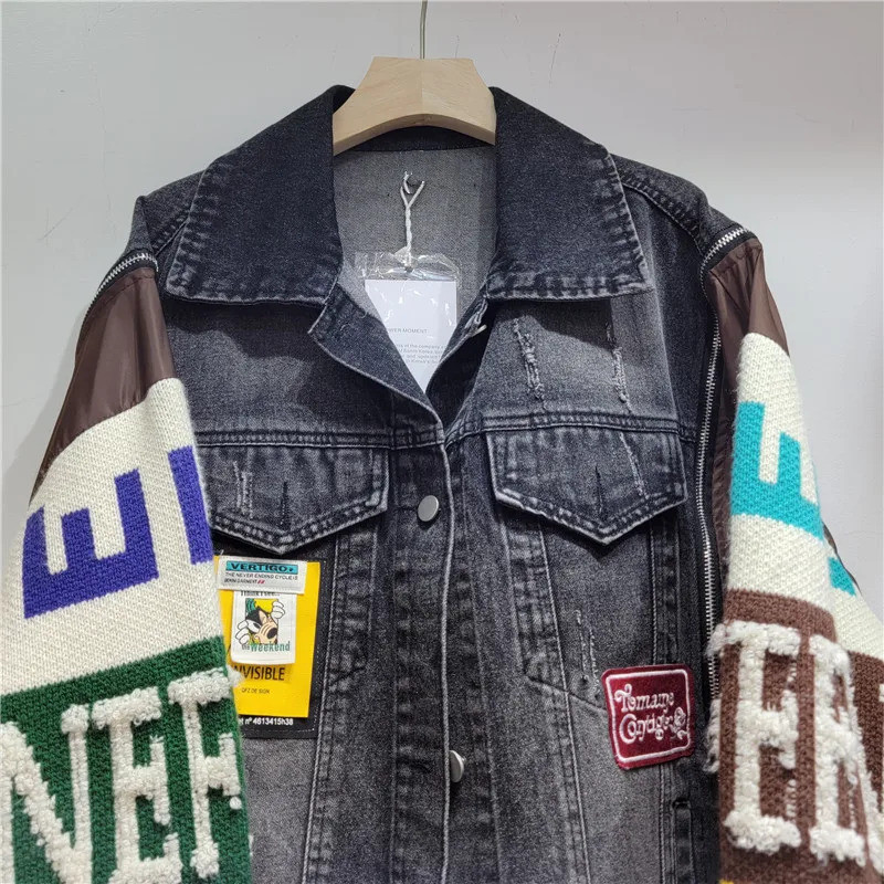 Women Denim Jacket  Autumn Fas - Street Fashion Jeans Women avaliação e preço