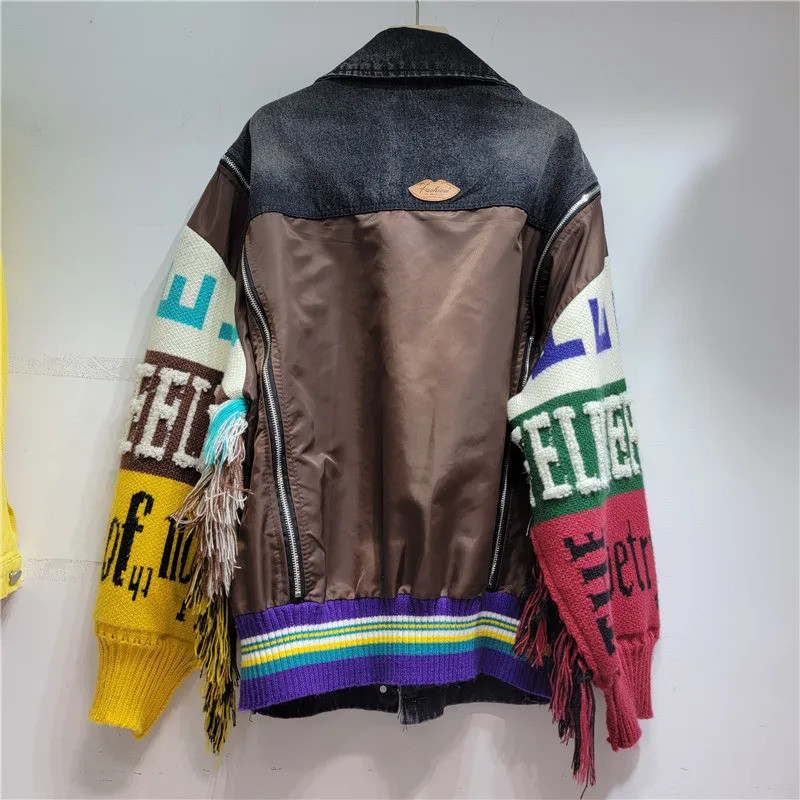 Women Denim Jacket  Autumn Fas - Street Fashion Jeans Women avaliação e preço