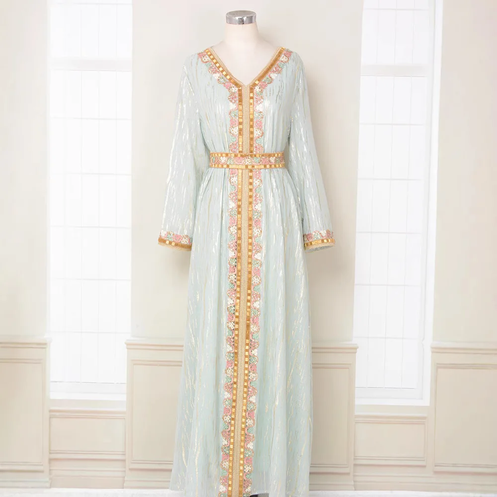 Muslim Women's Hot Gold Bead T - Street Fashion Dubai avaliação e preço