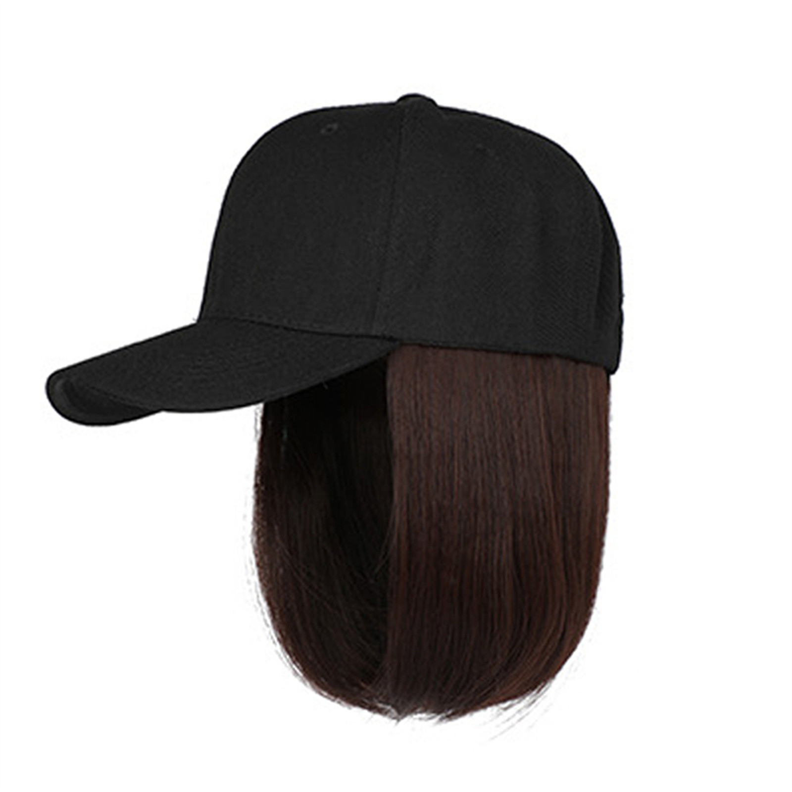 Short Straight synthetic Wigs  - Street Fashion Hats avaliação e preço