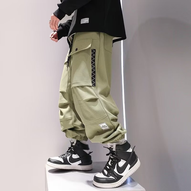 Korean Cargo Pants Men Japanes - Street Fashion Kpop avaliação e preço