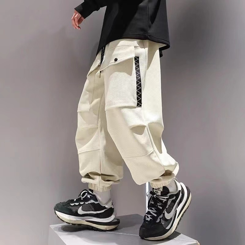 Korean Cargo Pants Men Japanes - Street Fashion Kpop avaliação e preço
