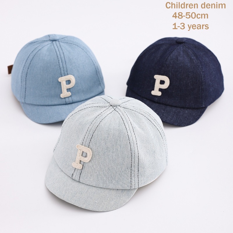 Kids Denim Baseball Cap 48-50c - Street Fashion Hats avaliação e preço