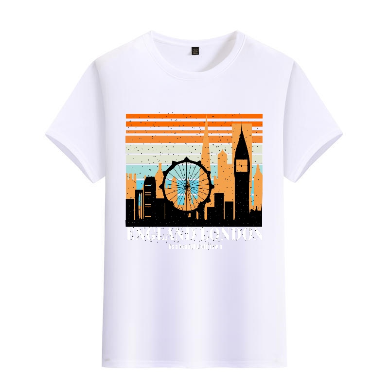 Men's Black Round-Neck Short-S - Street Fashion In London avaliação e preço