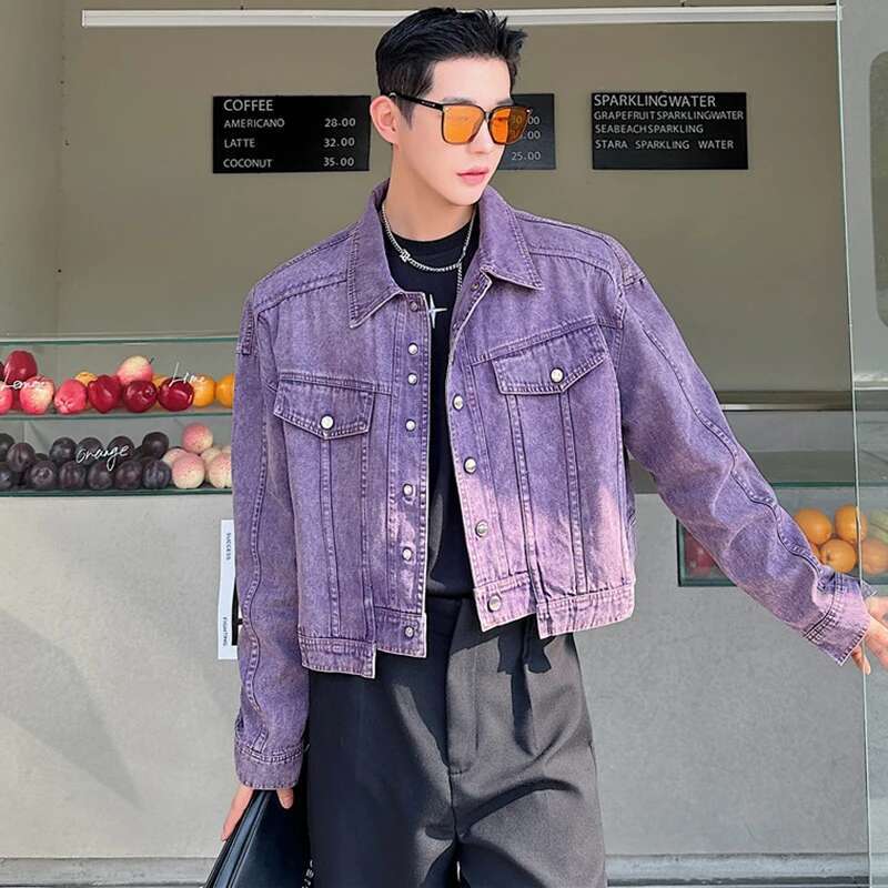 LUZHEN Personality Denim Short - Street Fashion Men 2025 avaliação e preço
