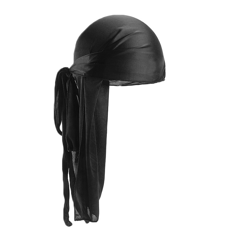 Unisex Silky Long Tail Durag P - Street Fashion Hats avaliação e preço