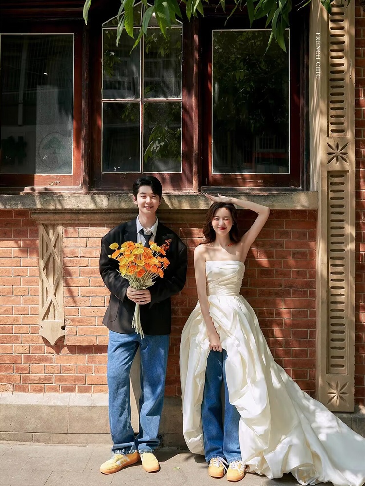 Fashionable Korean Style Denim - Street Fashion Couple avaliação e preço
