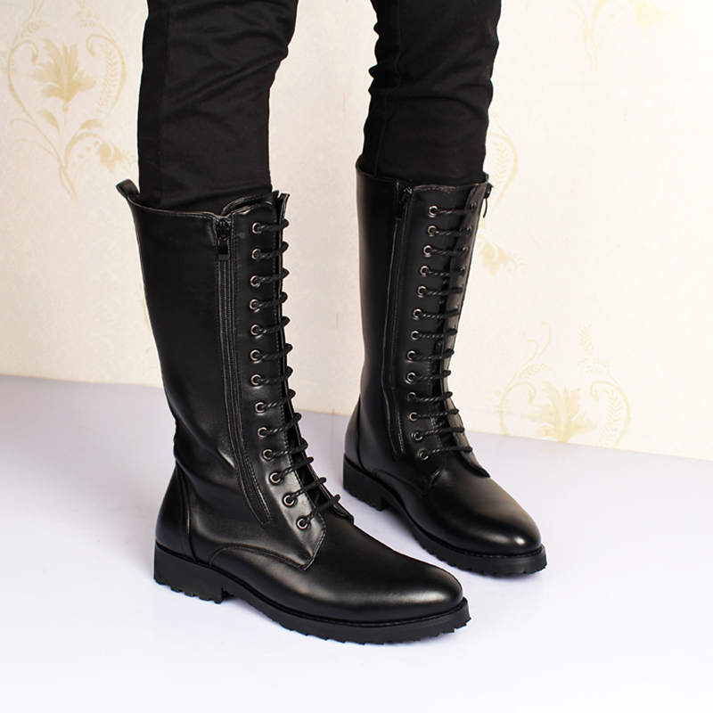 men's luxury fashion high boot - Street Fashion Winter avaliação e preço