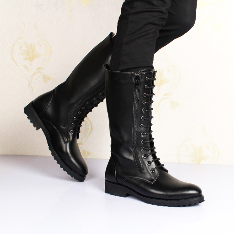men's luxury fashion high boot - Street Fashion Winter avaliação e preço