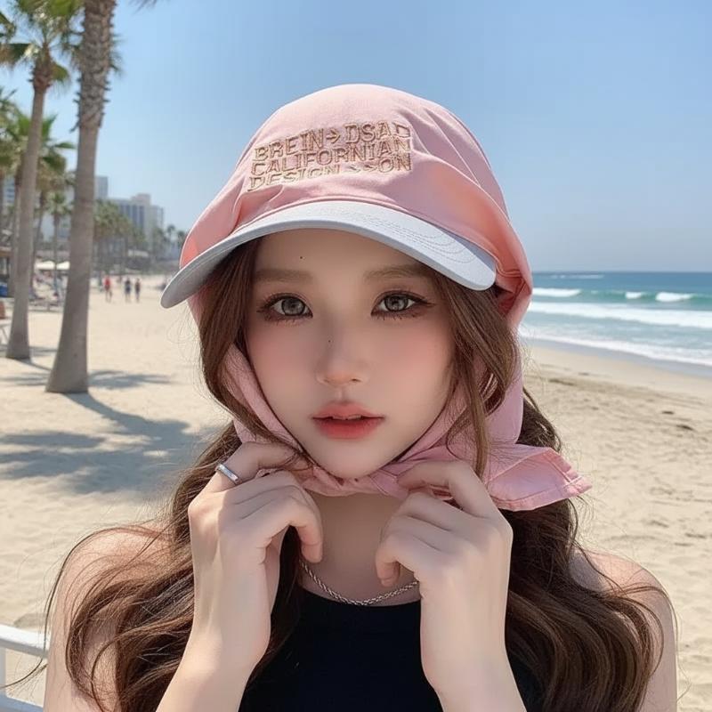 Womens Korean Headscarf Cap wi - Street Fashion Hats avaliação e preço