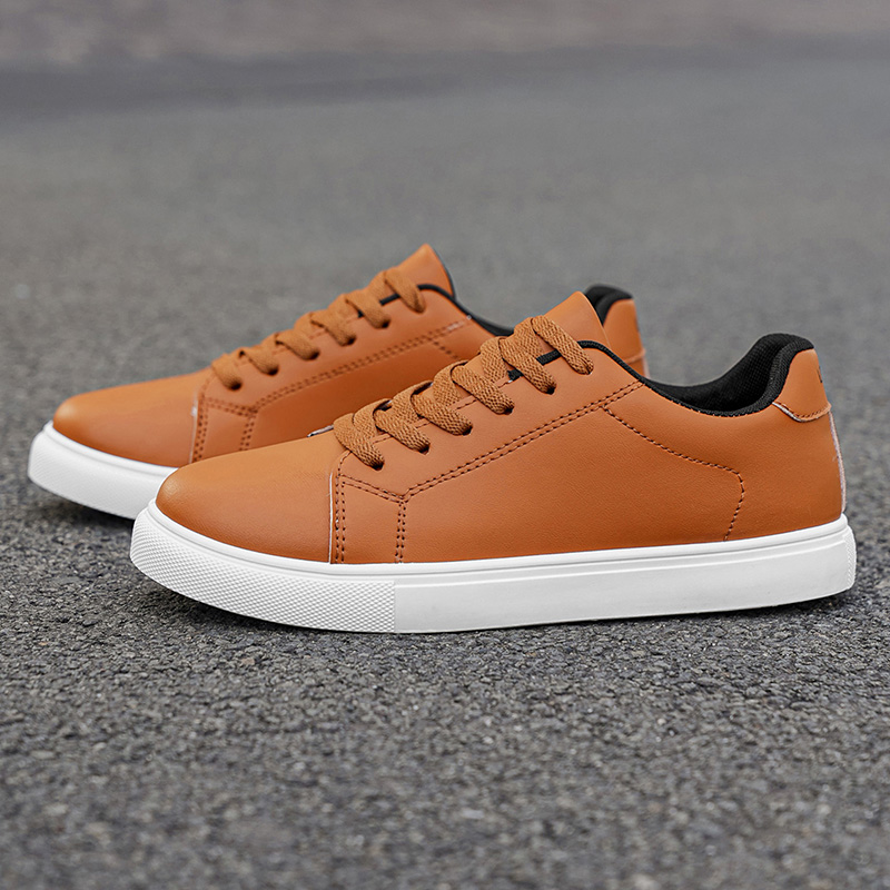 Men's Low-top Leather Casual S - Mesh Top Layering avaliação e preço