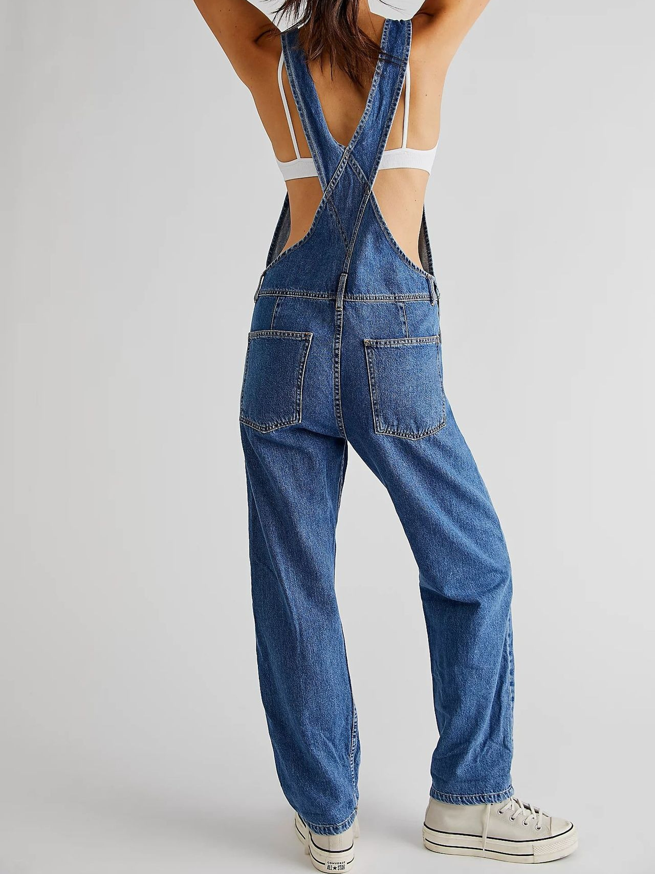 Blue Denim Overalls Jumpsuit R - Street Fashion Jeans Women avaliação e preço