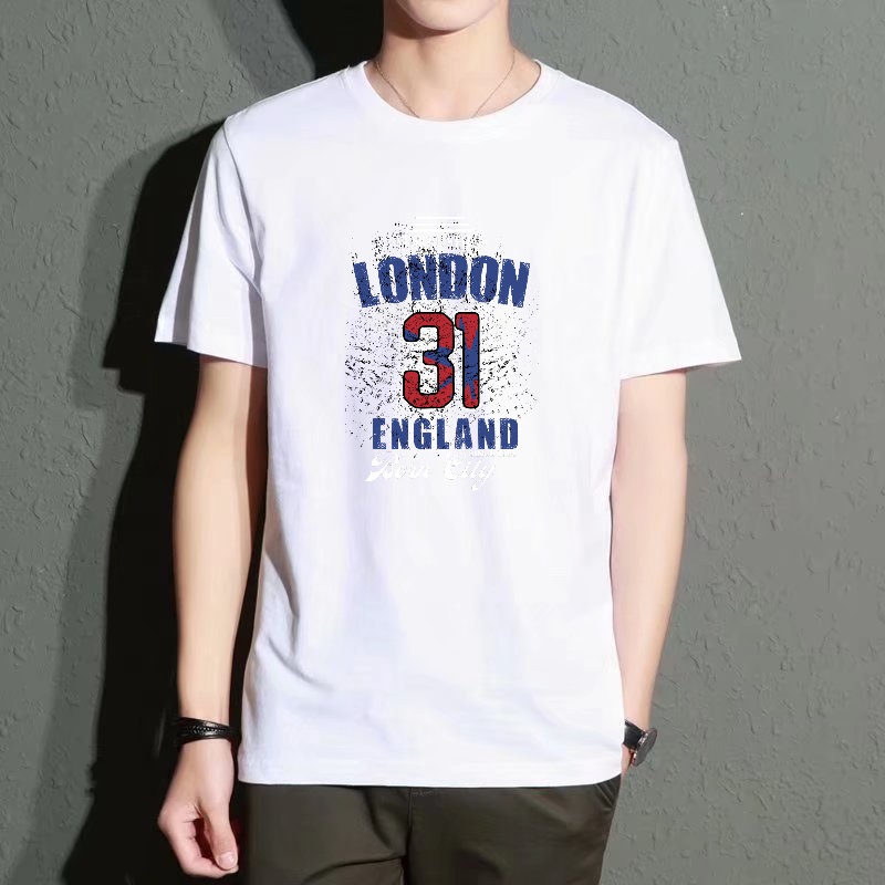 Men's Black Round-Neck Short-S - Street Fashion In London avaliação e preço