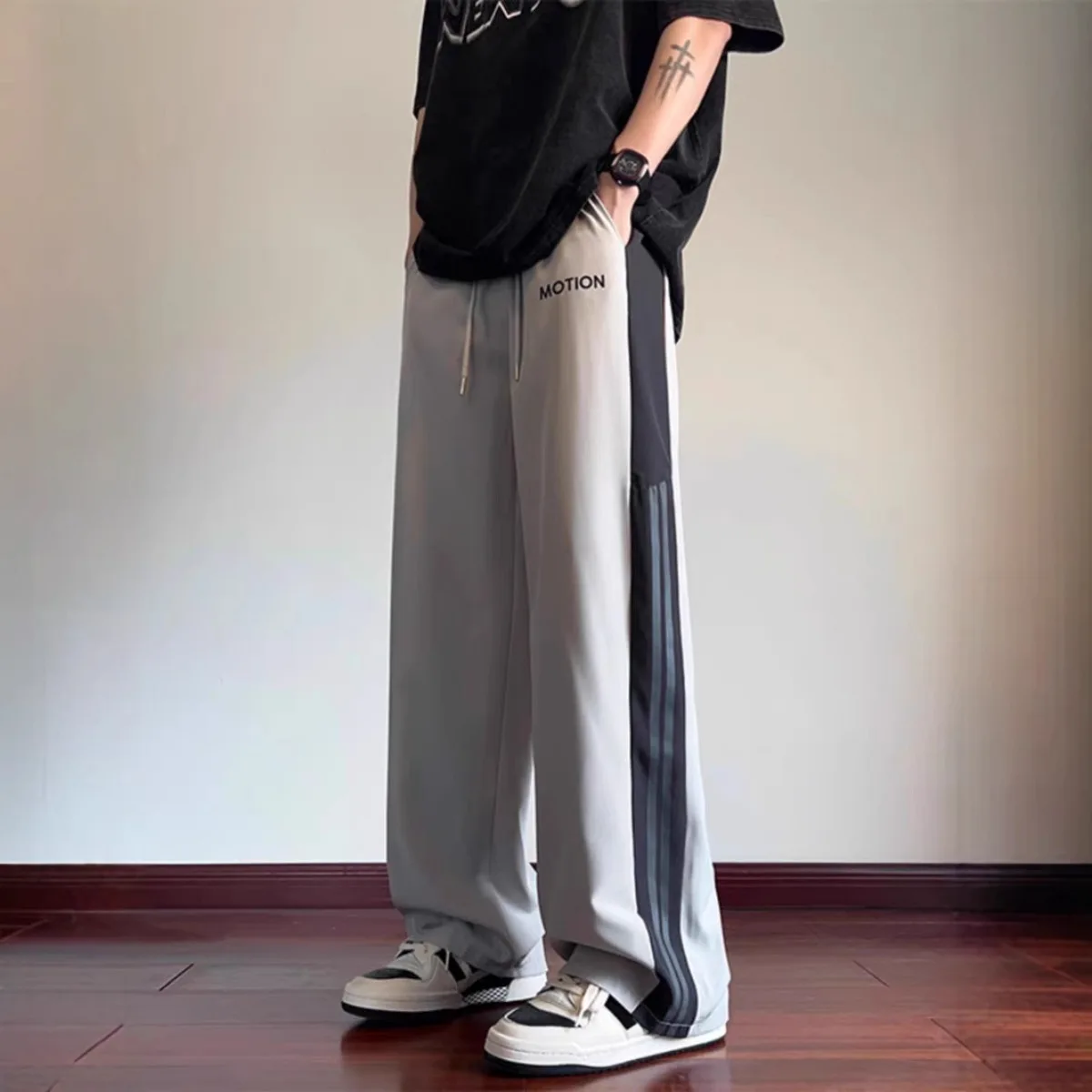 High Street Casual Pants Men W - Street Fashion Couple avaliação e preço