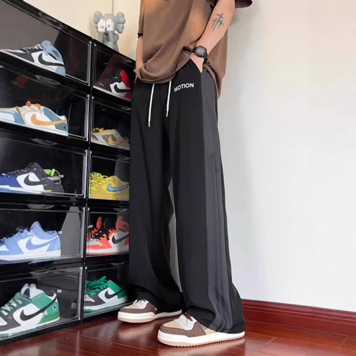 High Street Casual Pants Men W - Street Fashion Couple avaliação e preço