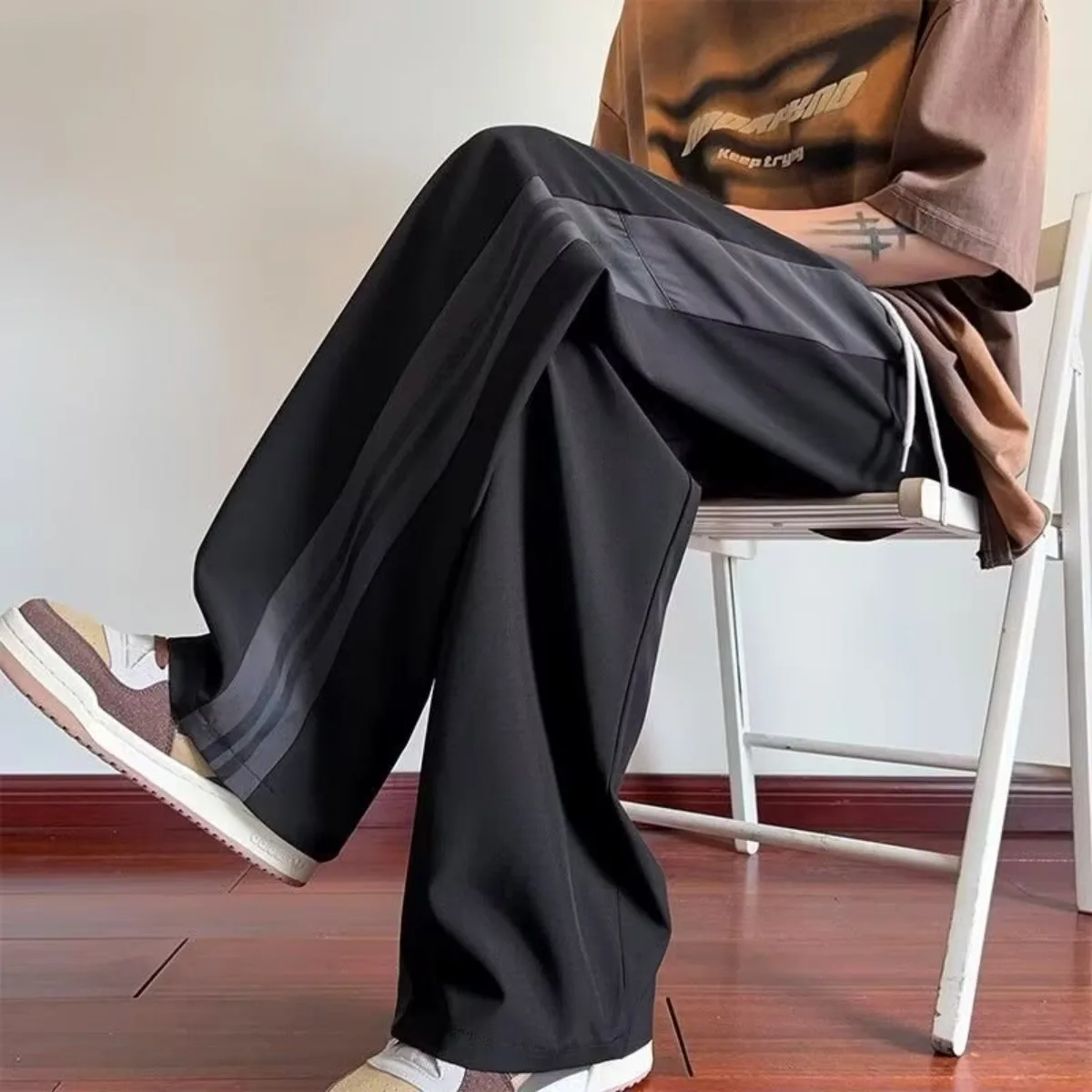 High Street Casual Pants Men W - Street Fashion Couple avaliação e preço
