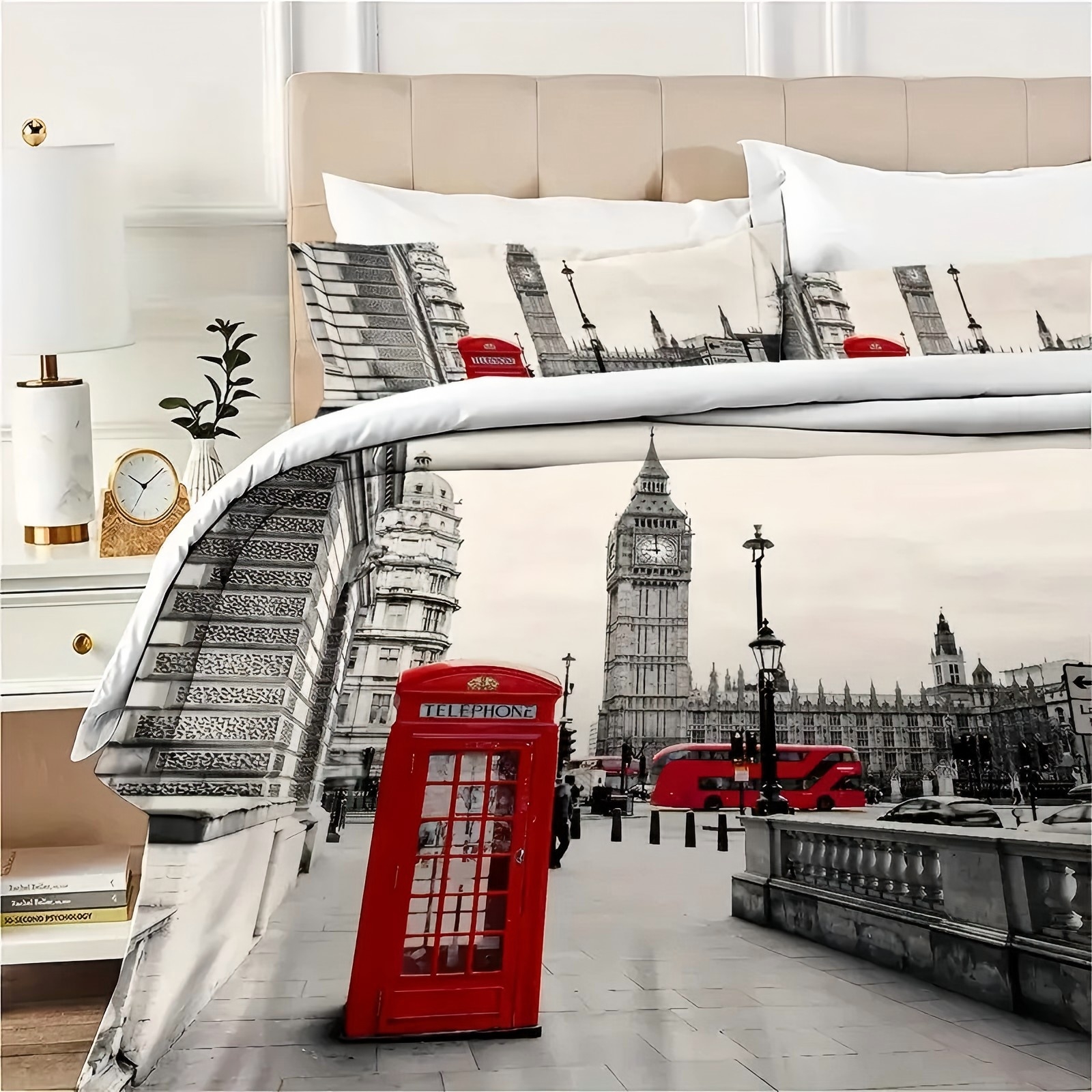London Street Pattern 3D Print - Street Fashion In London avaliação e preço